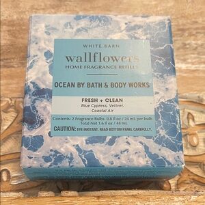 White Barn Wallflowers Ocean Fragrance Refill - Blue and White